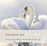 Wenskaart gefeliciteerd met jullie huwelijk