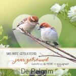 Wenskaart Van harte gefeliciteerd ... jaar getrouwd