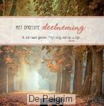 Wenskaart Met oprechte deelneming met tekst