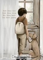 Wenskaart | Zoek Jezus vroeg (jongen)