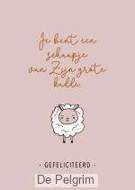 Wenskaart doop/opdragen/gefeliciteerd