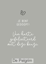 Enkele kaart Je bent gedoopt!