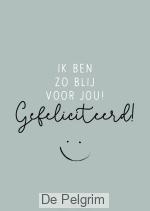 Enkele kaart gefeliciteerd