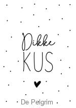 Enkele kaart Dikke kus