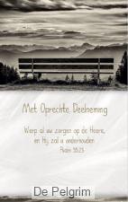 Met oprechte deelneming map kleur tekst