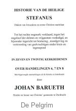 Het leven van Stefanus - John Barueth